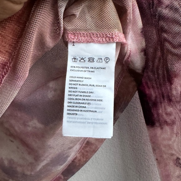 Bardot Lea Mesh Top In Tie Dye - XS - Picture 12 of 13